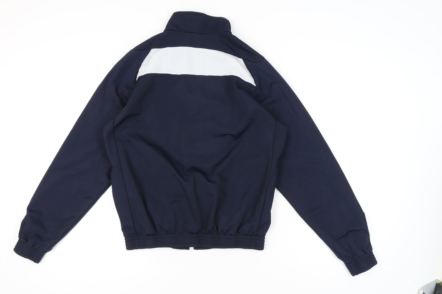 Macron Men's Blue Track Jacket, Size L, Football Style