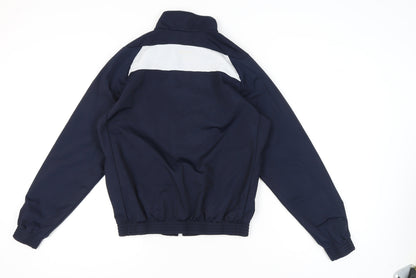 Macron Men's Blue Track Jacket, Size L, Football Style