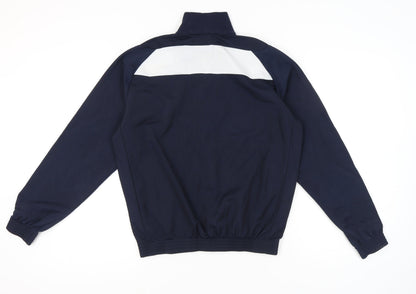 Mens UK Size M Macron Blue 1/2 Zip Sweatshirt