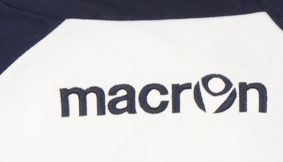 Mens UK Size M Macron Blue 1/2 Zip Sweatshirt