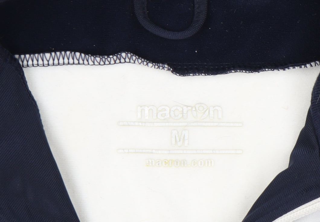 Mens UK Size M Macron Blue 1/2 Zip Sweatshirt