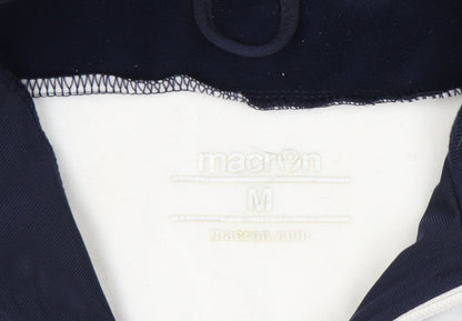 Mens UK Size M Macron Blue 1/2 Zip Sweatshirt