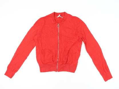 Womens UK Size 12 Red Herring Red Full Zip Jumper