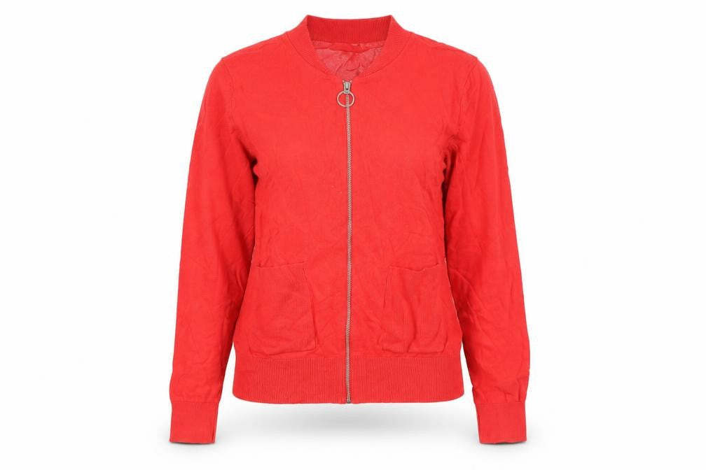 Womens UK Size 12 Red Herring Red Full Zip Jumper