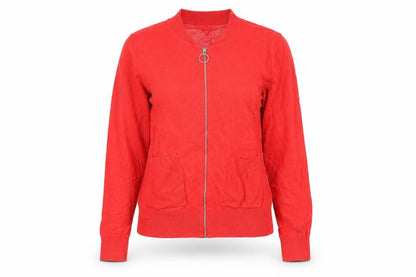 Womens UK Size 12 Red Herring Red Full Zip Jumper
