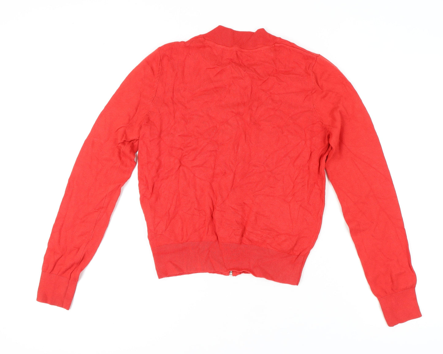Womens UK Size 12 Red Herring Red Full Zip Jumper