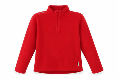 Decathlon Girls Red Fleece 1/2 Zip Sweatshirt 10 Years