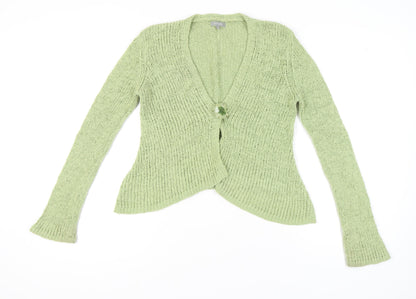 Womens UK Size M Marks and Spencer Green Cardigan Jumper