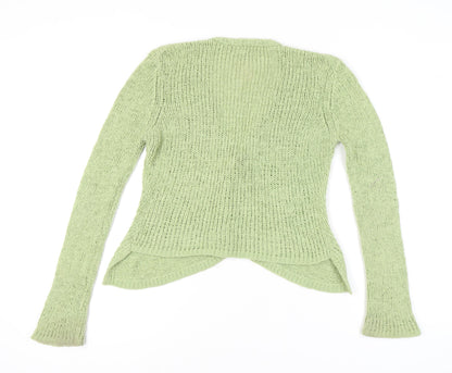 Womens UK Size M Marks and Spencer Green Cardigan Jumper