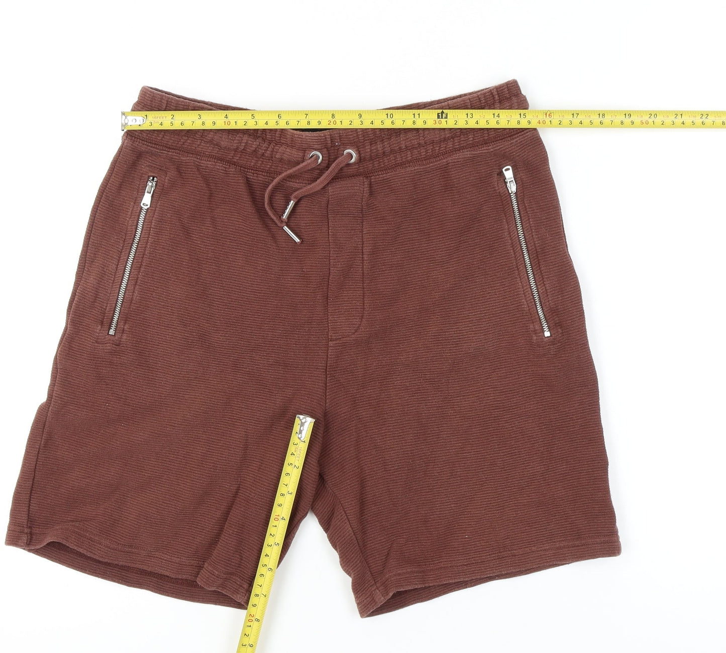 Next Brown Sweat Shorts, Size S, Casual Summer Style