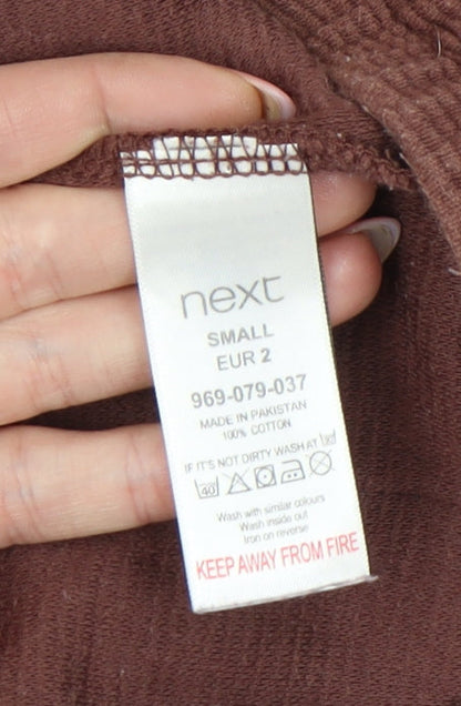 Next Brown Sweat Shorts, Size S, Casual Summer Style