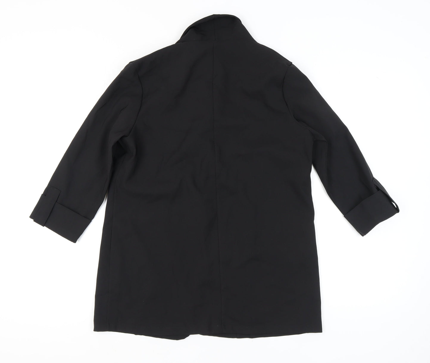 PrettyLittleThing Women's Black Blazer UK 8 Mid-Length