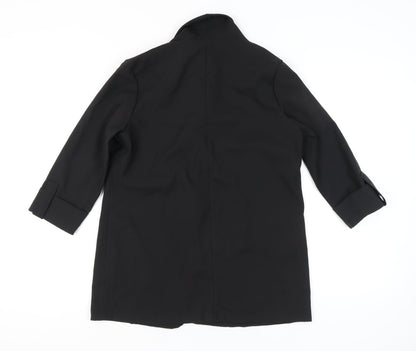 PrettyLittleThing Women's Black Blazer UK 8 Mid-Length