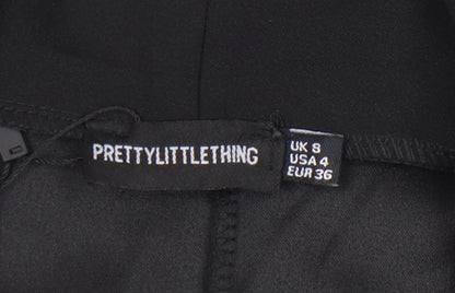 PrettyLittleThing Women's Black Blazer UK 8 Mid-Length