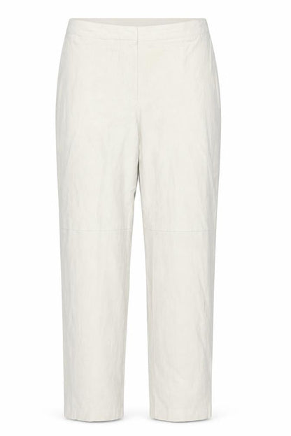 Front view of Louis Charles Women's Ivory Trousers, size 16, Polyester