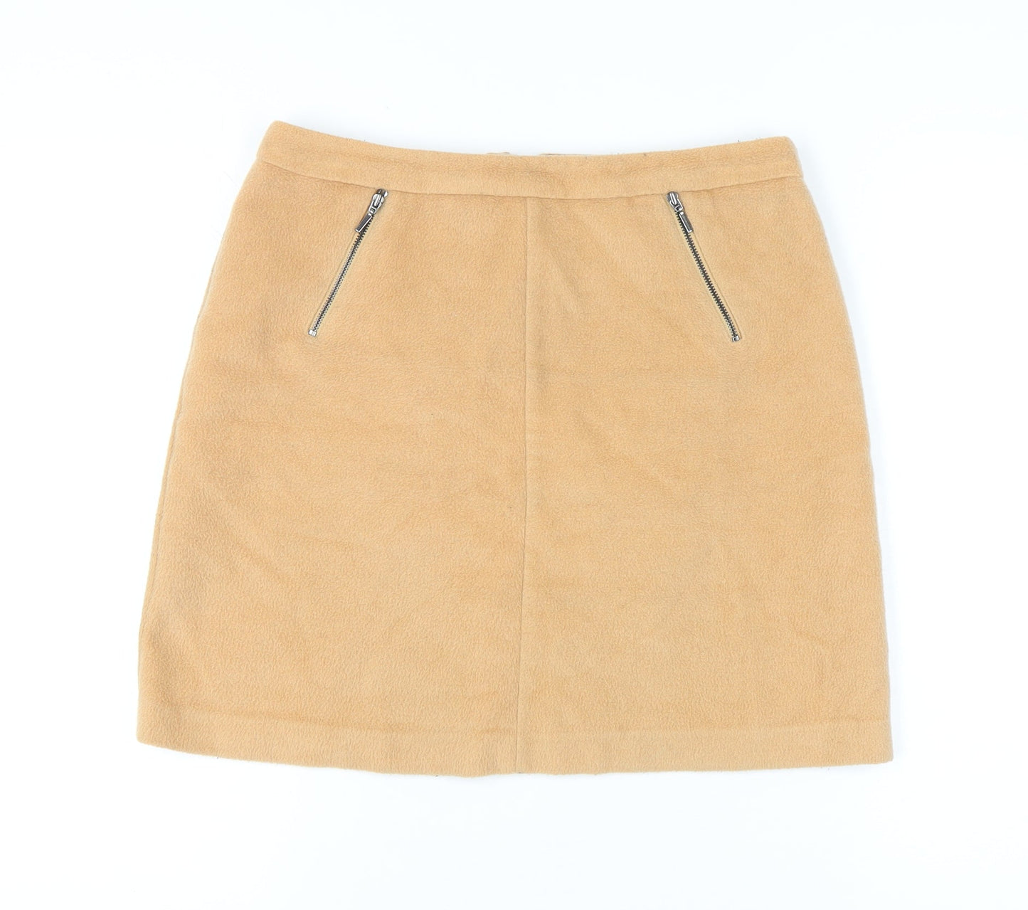 Marks and Spencer Women's Beige Knee Length Pencil Skirt, Size 12