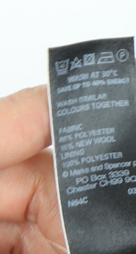 Marks and Spencer Women's Beige Knee Length Pencil Skirt, Size 12