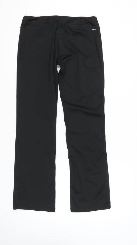Adidas Women's Black Gym Trousers, Size L, Activewear