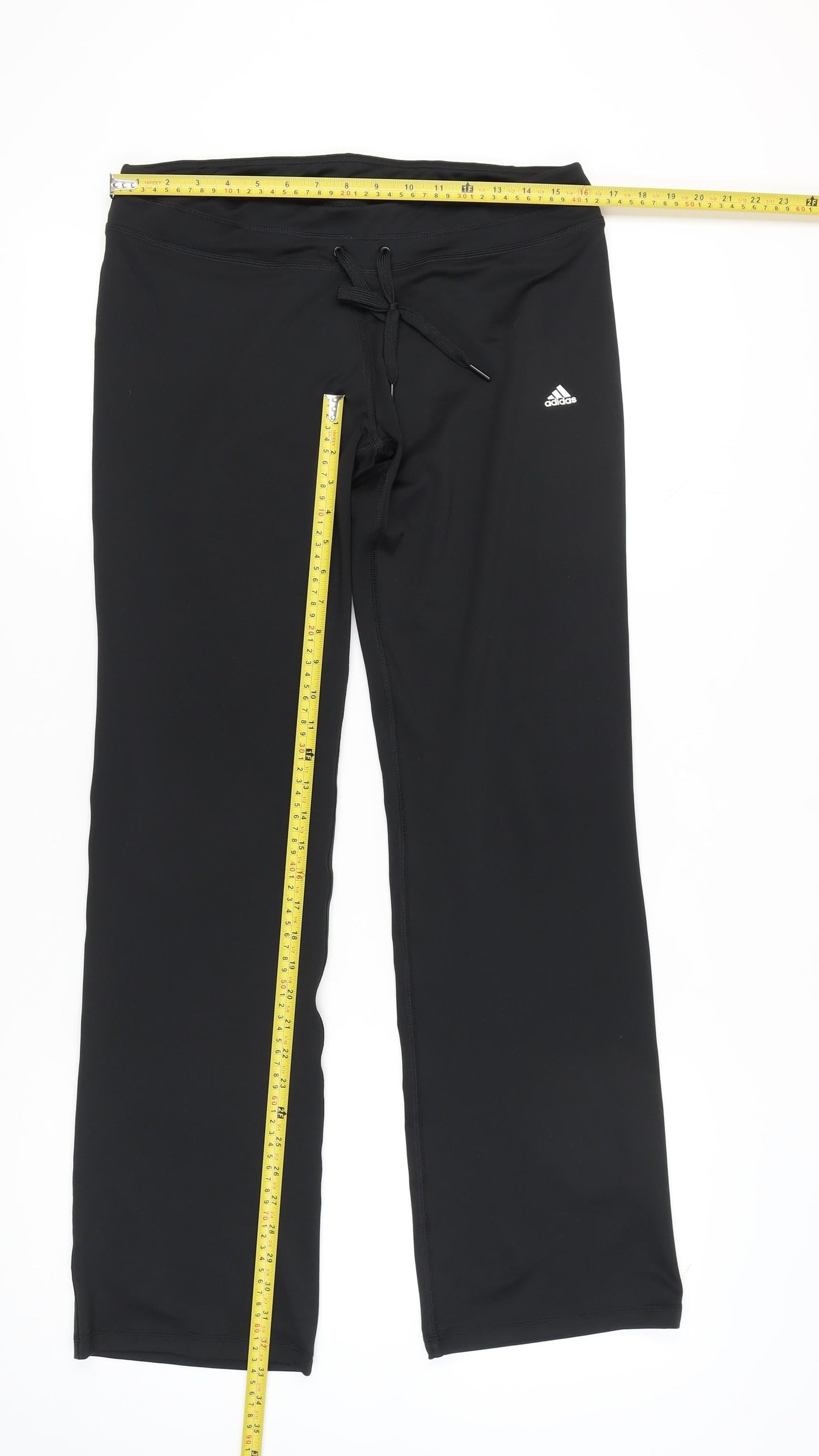 Adidas Women's Black Gym Trousers, Size L, Activewear