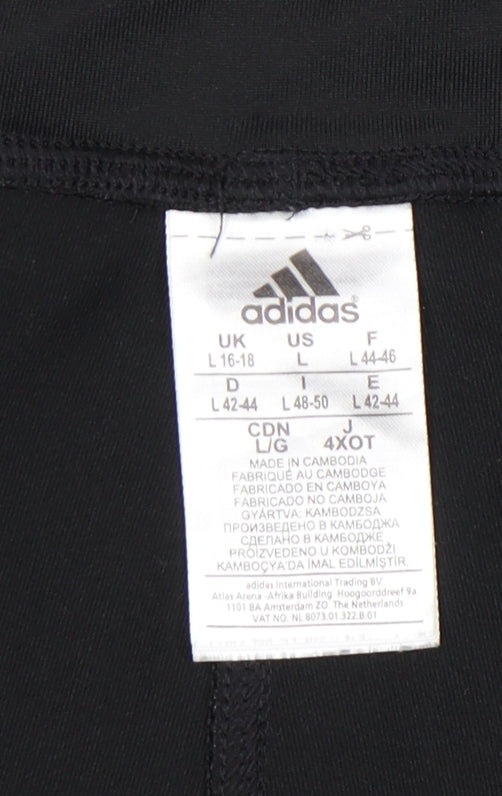 Adidas Women's Black Gym Trousers, Size L, Activewear
