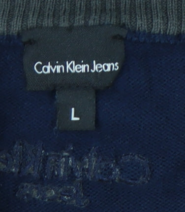 Calvin Klein Jeans Men's Blue Full Zip Jumper XXL