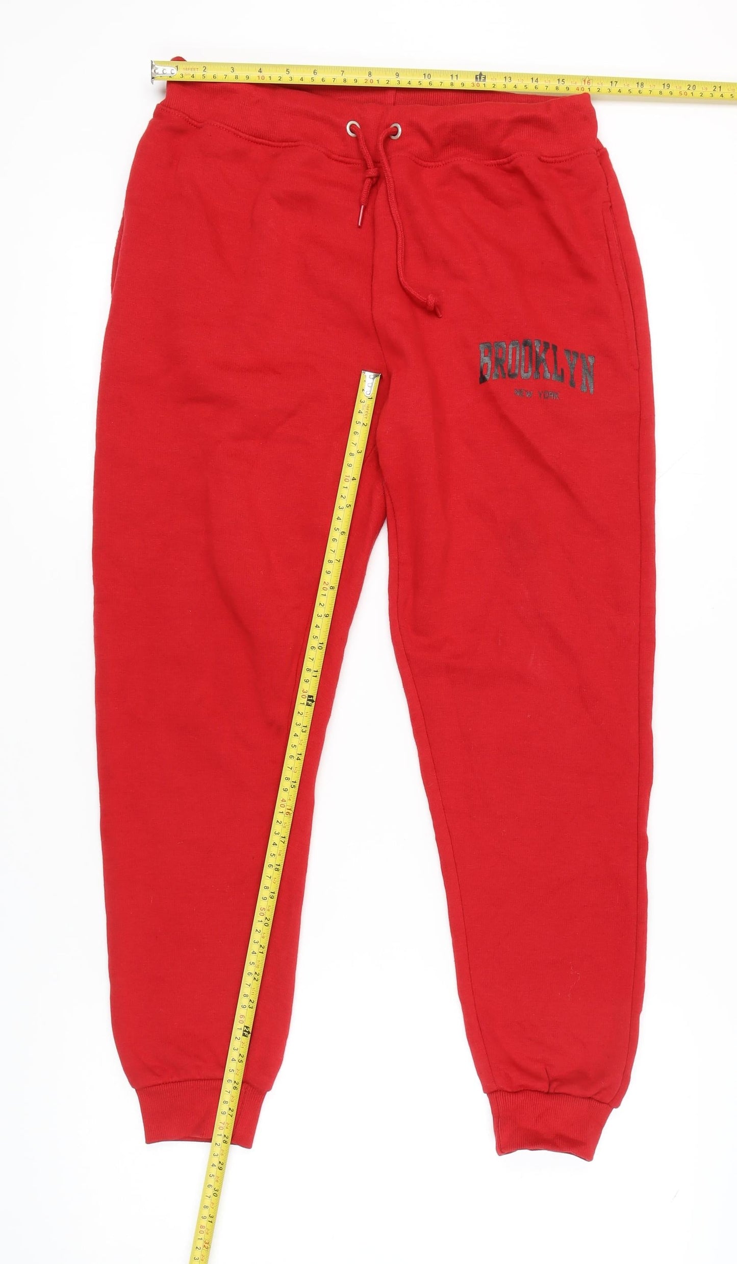 North West Red Jogger Trousers L Unisex with Logo