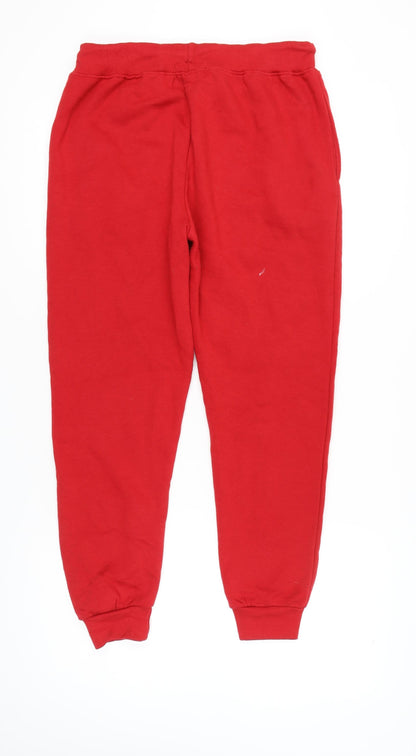 North West Red Jogger Trousers L Unisex with Logo