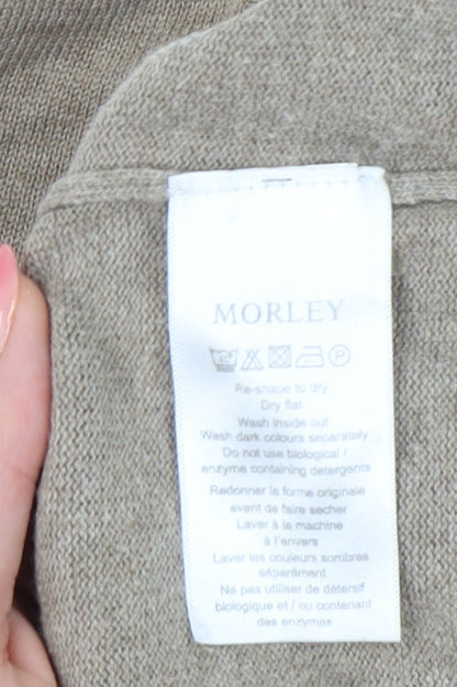 Morley Men's Beige V-Neck Jumper - Size M