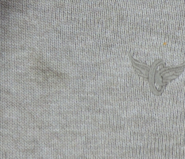 Morley Men's Beige V-Neck Jumper - Size M