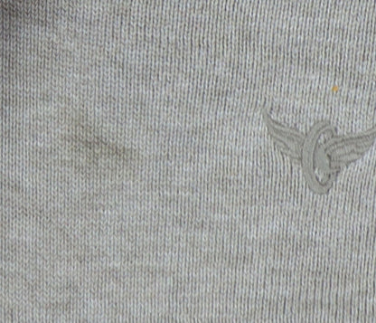 Morley Men's Beige V-Neck Jumper - Size M