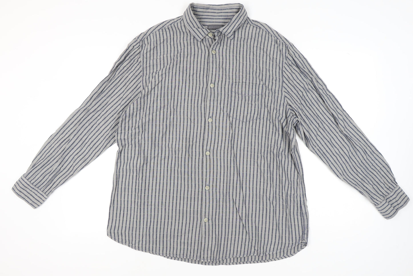 Rocha John Rocha Men's Striped XL Casual Shirt
