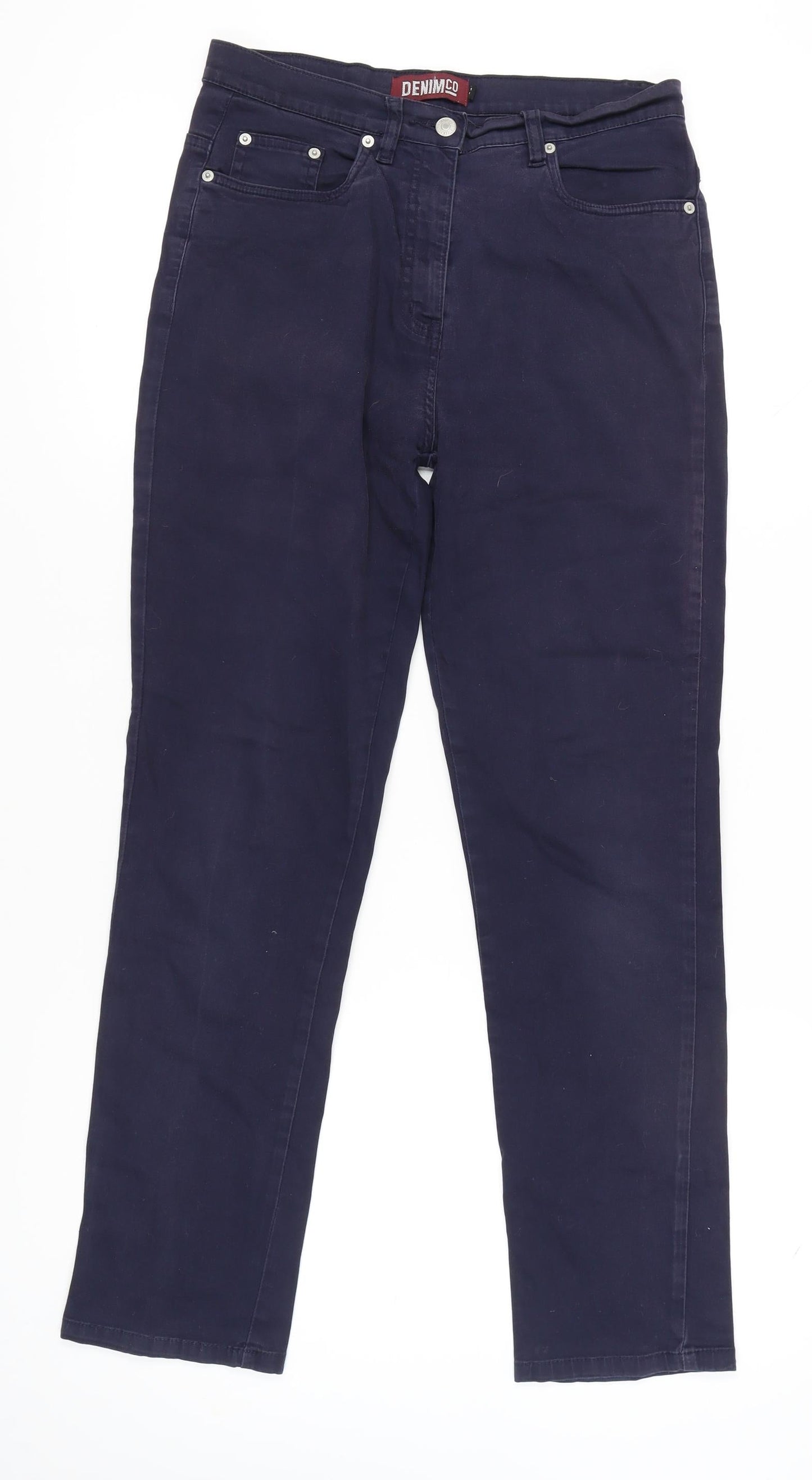 Denim Co Women's Blue Straight Jeans Size 12