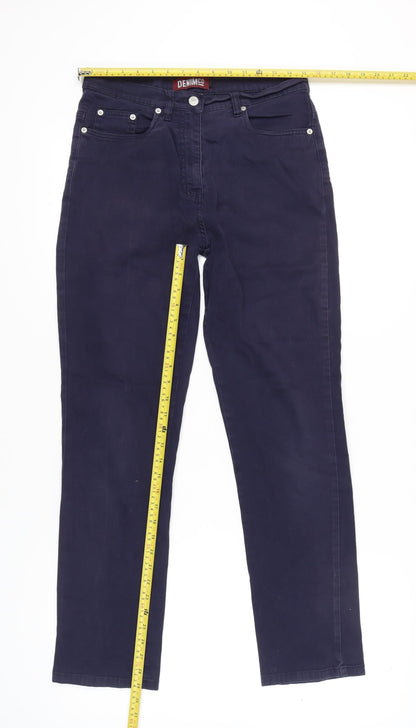 Denim Co Women's Blue Straight Jeans Size 12
