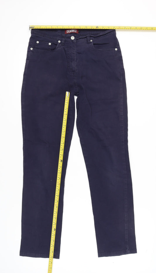 Denim Co Women's Blue Straight Jeans Size 12