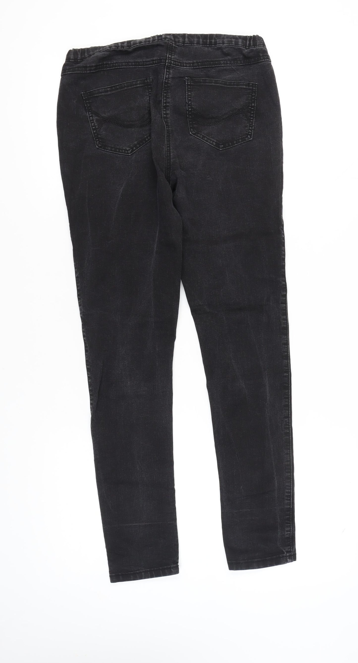 M&Co Women's Black Straight Jeans Size 12