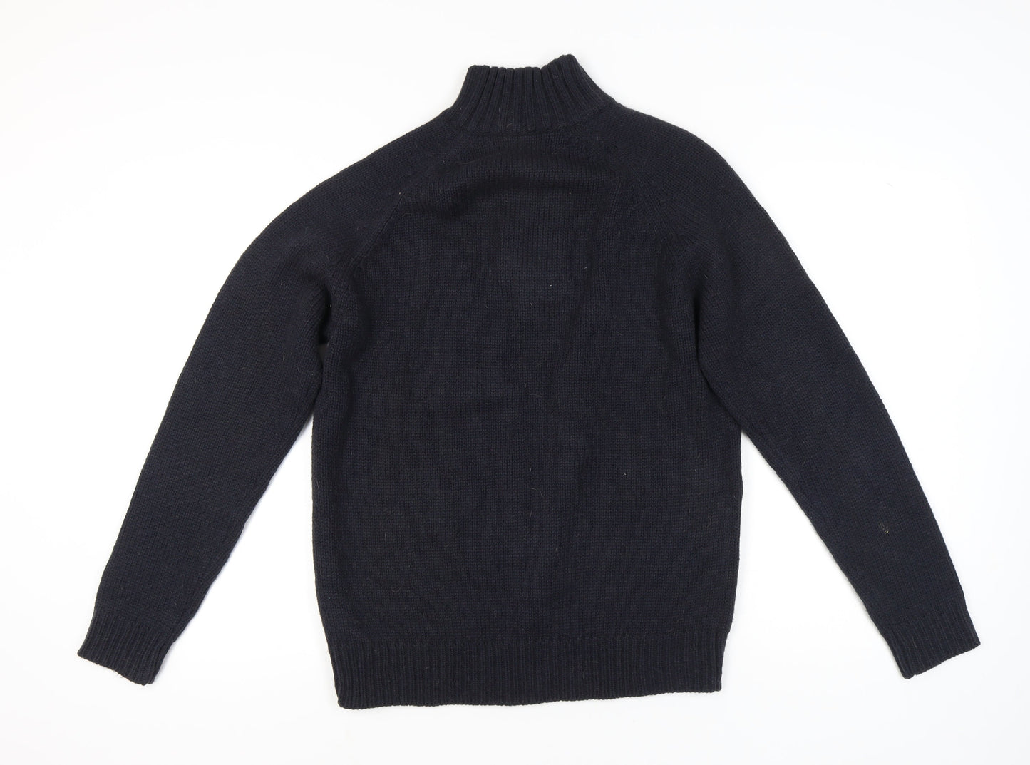 French Connection Men's Black Henley Jumper L