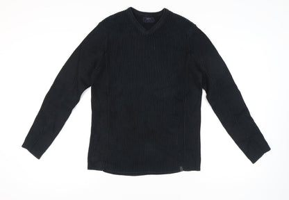 Next Men's Black Cotton Pullover Jumper - Size L