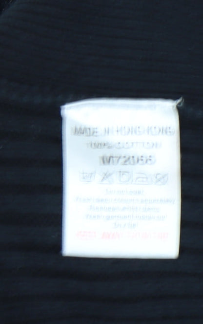 Next Men's Black Cotton Pullover Jumper - Size L