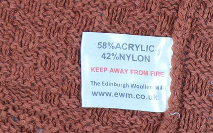 Isle Collection Women's Orange Open Front Cardigan, Size S