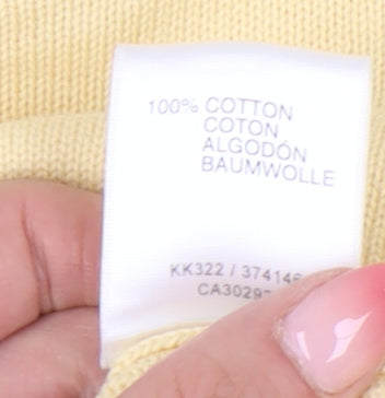 Wolsey Men's XL Yellow Pullover Jumper Cotton Crew Neck