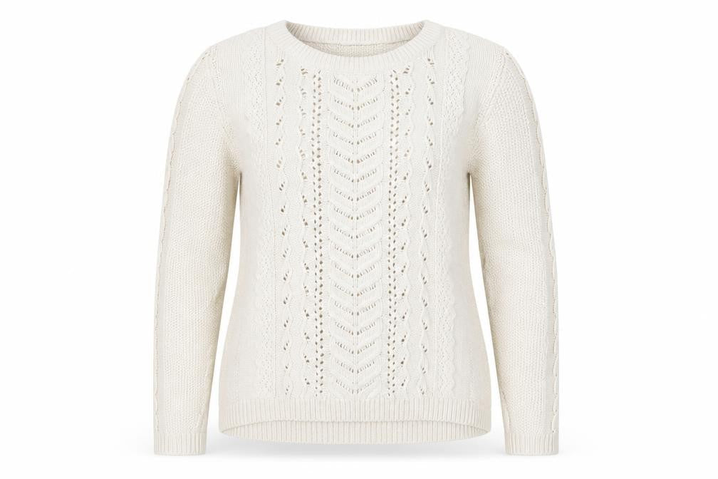 Womens UK Size 10 Marks and Spencer Ivory Pullover Jumper
