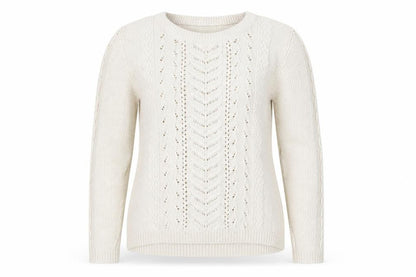 Womens UK Size 10 Marks and Spencer Ivory Pullover Jumper