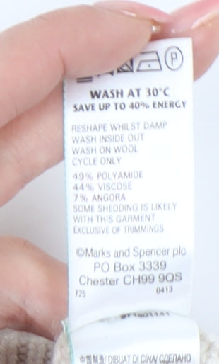 Womens UK Size 10 Marks and Spencer Ivory Pullover Jumper