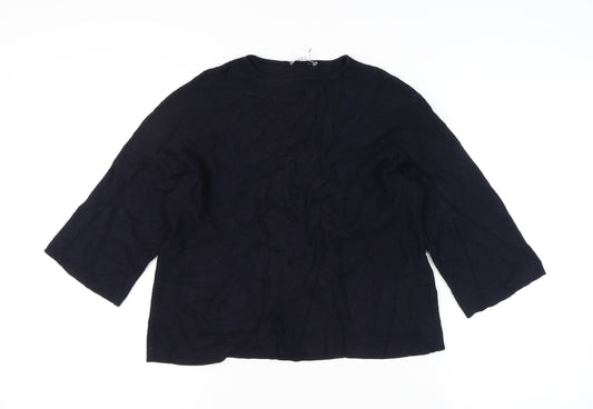 Womens UK Size 10 Warehouse Black Pullover Jumper