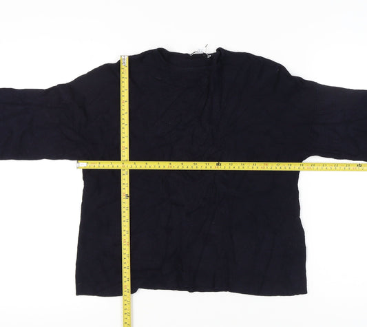 Womens UK Size 10 Warehouse Black Pullover Jumper