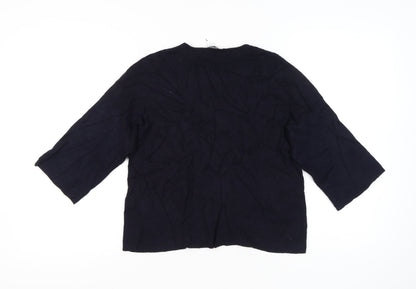 Womens UK Size 10 Warehouse Black Pullover Jumper