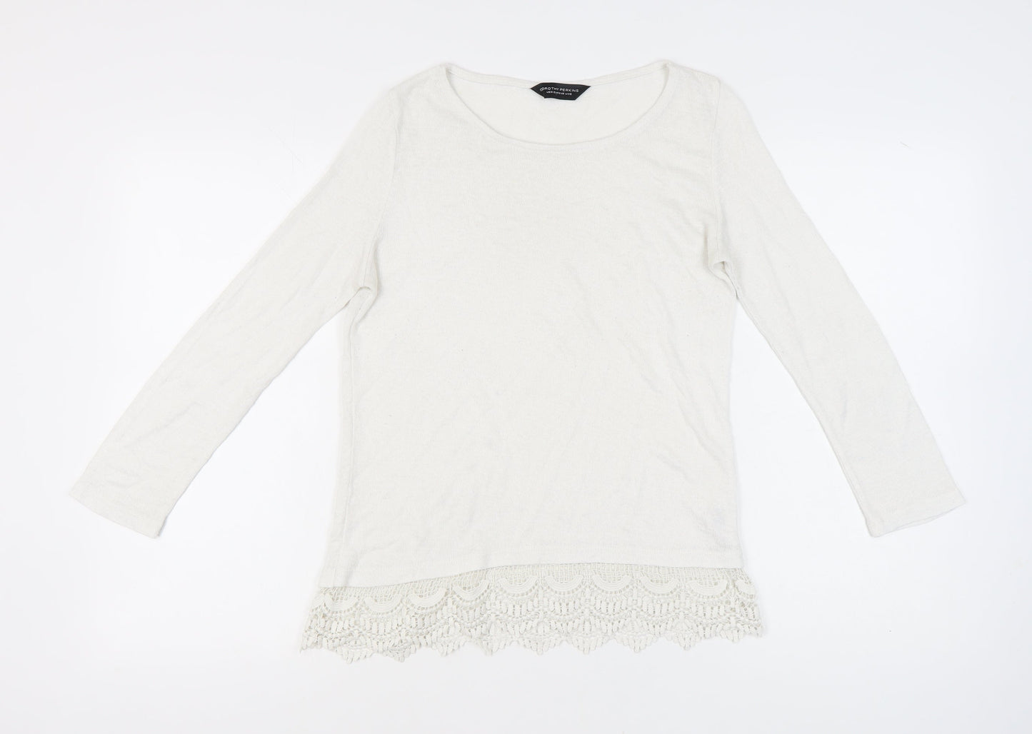 Womens UK Size 12 Dorothy Perkins Ivory Pullover Jumper
