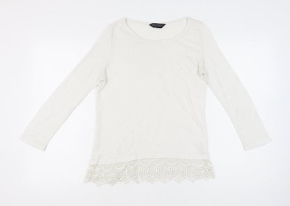 Womens UK Size 12 Dorothy Perkins Ivory Pullover Jumper
