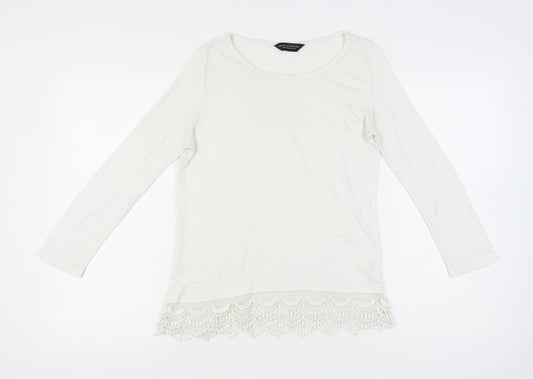 Womens UK Size 12 Dorothy Perkins Ivory Pullover Jumper