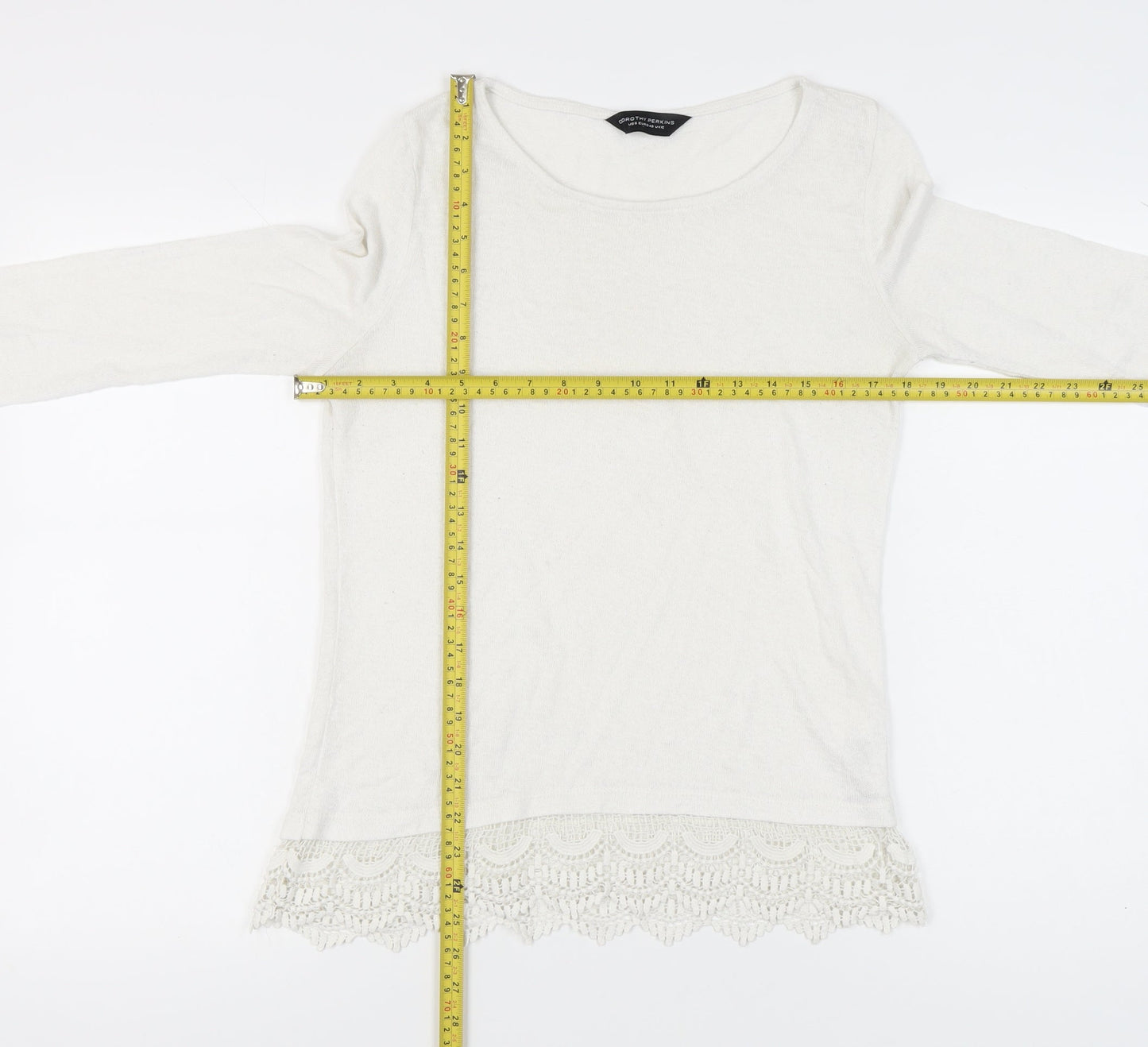 Womens UK Size 12 Dorothy Perkins Ivory Pullover Jumper